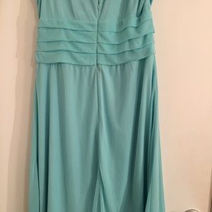 Aqua formal dress